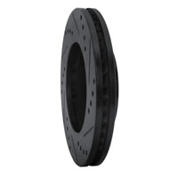 R1 Concepts R1 92-01 Toyota Camry Front Left Drilled & Slotted Black Brake Rotor