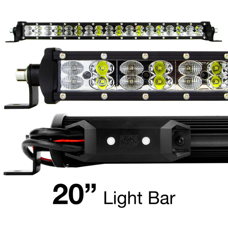 XKGLOW XK Glow RGBW Light Bar High Power Offroad Work/Hunting Light w/ Bluetooth Controller 20In