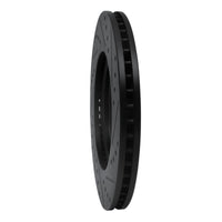 R1 Concepts R1 08-11 Nissan Pathfinder Front Left Drilled & Slotted Black Brake Rotor