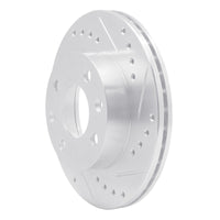 R1 Concepts R1 83-87 Honda Prelude Front Right Drilled & Slotted Silver Brake Rotor