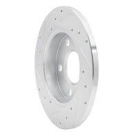 R1 Concepts R1 04-16 Buick ALLURE Rear Right Drilled & Slotted Silver Brake Rotor