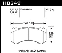 Hawk Performance Hawk 2008-2014 Cadillac CTS V HPS 5.0 Front Brake Pads