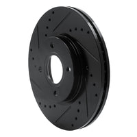R1 Concepts R1 14-23 Ford Fiesta (USA/Canada) Front Left Drilled & Slotted Black Brake Rotor