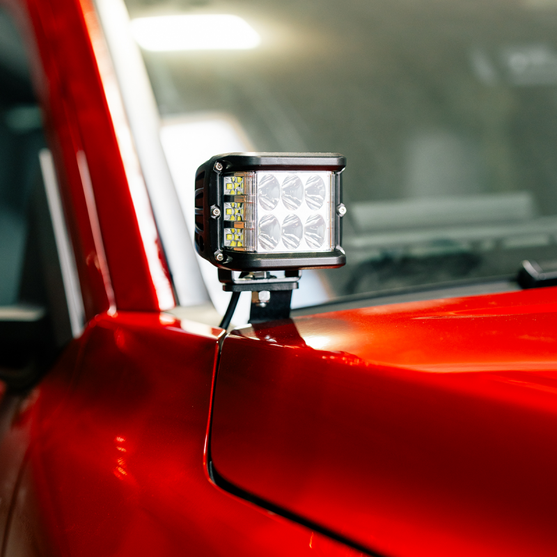 Cali Raised LED Cali Raised 2024+ Toyota Tacoma Ditch Light Bracket Kit - 2 3.5 Inch Round Cannon Pods/Toyota Oem