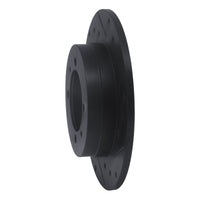 R1 Concepts R1 88-93 Dodge Colt Rear Right Drilled & Slotted Black Brake Rotor