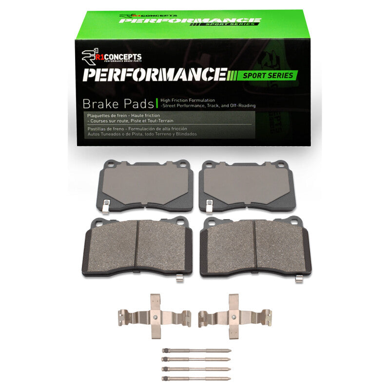 R1 Concepts R1 2017-2025 Acura Integra Front R1 Performance Sport Pads & Hardware Kit
