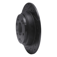 R1 Concepts R1 91-99 Acura Legend Rear Left Drilled & Slotted Black Brake Rotor
