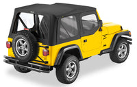 Bestop 03-06 Jeep Wrangler TJ Exc Unlimited Rep A-Top (Blk Diamond Clear Windows Upper Door Skins)