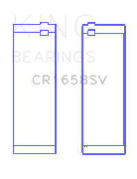 King Engine Bearings King BMW N47 D20 A/N47S D20 D Sputter (Size +0.5mm) Replacement Connecting Rod Bearing Set