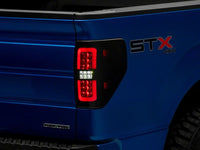 Raxiom 09-14 Ford F-150 Styleside Axial Series LED Tail Lights w/ Halo- Black Housing (Smoked Lens)