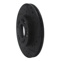 R1 Concepts R1 91-04 Dodge STEALTH Front Right Drilled & Slotted Black Brake Rotor
