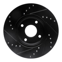 R1 Concepts R1 14-23 Ford Fiesta (USA/Canada) Front Right Drilled & Slotted Black Brake Rotor