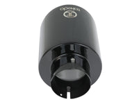 aFe Takeda Universal Exhaust Tip 2-1/2 IN Inlet x 4-1/2 IN Outlet x 7 IN L- Black