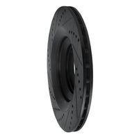 R1 Concepts R1 05-11 Audi A6 Quattro Rear Right Drilled & Slotted Black Brake Rotor