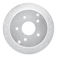 R1 Concepts R1 04-04 Pontiac GTO Rear Right Drilled & Slotted Silver Brake Rotor
