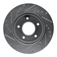 R1 Concepts R1 75-79 Ford Thunderbird Left Rear Drilled & Slotted Silver Brake Rotor