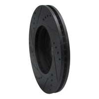 R1 Concepts R1 01-05 Hyundai Santa Fe Front Right Drilled & Slotted Black Brake Rotor