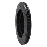 R1 Concepts R1 07-17 Buick Enclave Front Right Drilled & Slotted Black Brake Rotor