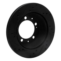 R1 Concepts R1 77-88 Porsche 924 Rear Right Drilled & Slotted Black Brake Rotor