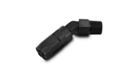 Vibrant -10AN Male NPT 45Degree Hose End Fitting - 1/2 NPT