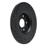 R1 Concepts R1 -25 Volvo XC40 Rear Right Drilled & Slotted Black Brake Rotor