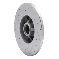 R1 Concepts R1 76-84 Porsche 924 Front Right Drilled & Slotted Silver Brake Rotor