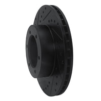 R1 Concepts R1 91-98 Toyota 4Runner Front Left Drilled & Slotted Black Brake Rotor