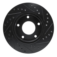 R1 Concepts R1 69-78 Cadillac Eldorado Front/Rear Left Drilled & Slotted Black Brake Rotor