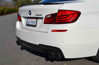 Dinan 11-16 BMW 550i (F10) Free Flow Axleback Exhaust System - Black Tips