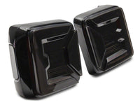 Raxiom 18-23 Jeep Wrangler JL Axial Series LED Tail Lights- Black Housing (Smoked Lens)