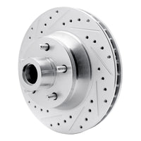 R1 Concepts R1 71-81 Chrysler Town & Country Front Left Drilled & Slotted Silver Brake Rotor