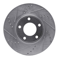 R1 Concepts R1 07-08 Ford Edge Front Left Drilled & Slotted Silver Brake Rotor