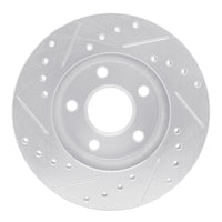 R1 Concepts R1 82-84 Buick SKYHAWK Front Right Drilled & Slotted Silver Brake Rotor