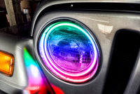 ORACLE Lighting Oracle Jeep Wrangler TJ 97-06 LED Waterproof Halo Kit - ColorSHIFT w/o Controller