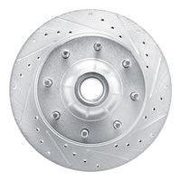 R1 Concepts R1 80-85 Ford F-250 2WD (Excl Super Duty) Front Right Drilled & Slotted Silver Brake Rotor