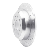 R1 Concepts R1 18-25 Jeep Wrangler Rear Right Drilled & Slotted Silver Brake Rotor