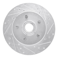 R1 Concepts R1 1988-1994 Chevrolet C1500 Front Right Drilled & Slotted Silver Brake Rotor