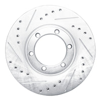 R1 Concepts R1 86-06 Chevrolet Luv Pickup (Mexico) Front Left Drilled & Slotted Silver Brake Rotor