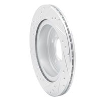 R1 Concepts R1 09-16 BMW Z4 Rear Right Drilled & Slotted Silver Brake Rotor