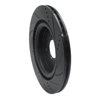 R1 Concepts R1 2013-2025 Land Rover Defender 110 Rear Left Drilled & Slotted Black Brake Rotor