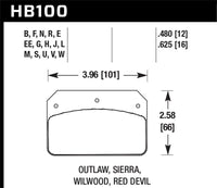 Hawk Performance Hawk Wilwood Dynalite Caliper Blue 9012 Brake Pads