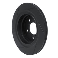 R1 Concepts R1 95-02 BMW M3 Rear Left Slotted Black Brake Rotor