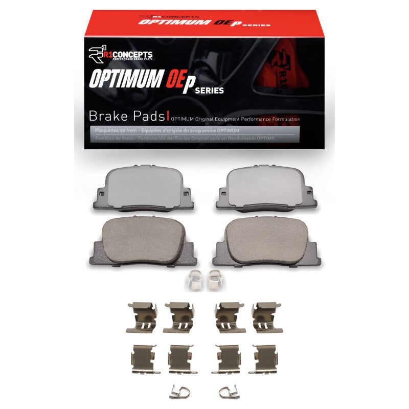 R1 Concepts R1 00-10 Lexus ES300 Rear Optimum OE Brake Pads & Hardware Kit