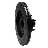 R1 Concepts R1 01-05 Ford Explorer Sport Front Left Drilled & Slotted Black Brake Rotor