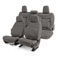 Covercraft 23-24 Ford Super Duty Leatherette PrecisionFit Custom Front Row Seat Covers - Stone