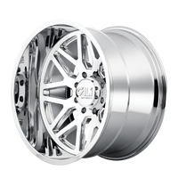 Cali Off-Road 9115 Invader 24x14 / 8x165.1 BP / -76mm Offset / 125.2mm Hub Chrome Wheel
