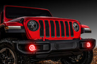 ORACLE Lighting Oracle Jeep Wrangler JL/Gladiator JT LED Surface Mount Fog Light Halo Kit - Red