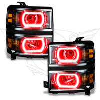 ORACLE Lighting Oracle Chevy Silverado 14-15 Halo Kit Projector Style - ColorSHIFT w/ Simple Controller