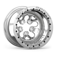 Weld Alpha-1 15x14 / 5x4.75 BP / 4in. BS Wheel - Polished DBL MT