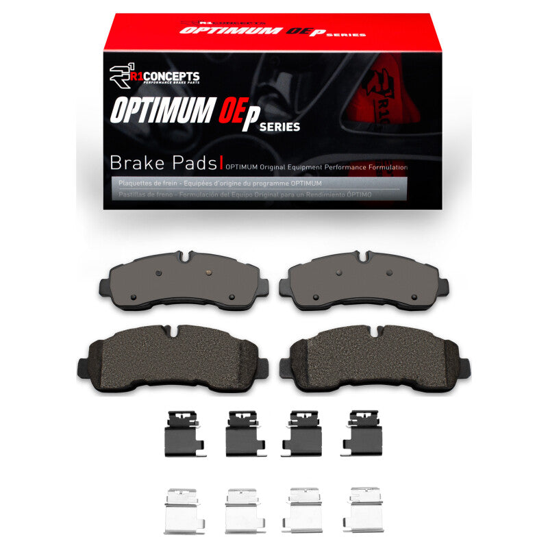 R1 Concepts R1 20-25 Ford Transit-350 HD/DRW Rear Optimum OE Pads & Hardware Kit